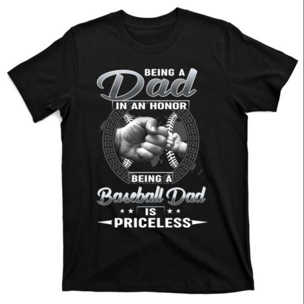 Being A Baseball Dad Is Princeless – Funny Baseball Daddy Shirts – The Best Shirts For Dads In 2023 – Cool T-shirts