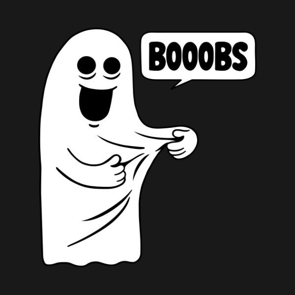 Boo Boobs Funny Halloween T-shirt