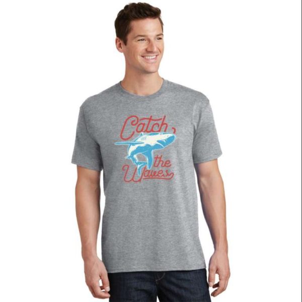 Catch The Waves Daddy Shark T-Shirt – The Best Shirts For Dads In 2023 – Cool T-shirts