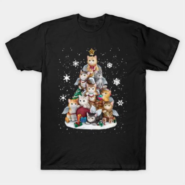 Cats Christmas tree Merry Christmas 2022 T-shirt