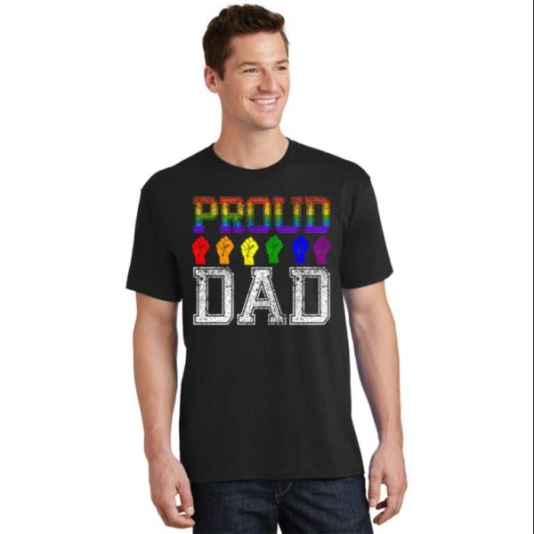 Celebrate Father’s Day And LGBT Pride Month Proud Dad T-Shirt – The Best Shirts For Dads In 2023 – Cool T-shirts