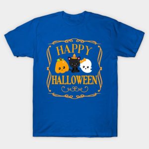 Cute Black Cat Ghost Pumpkin Halloween T-shirt Cute Black Cat Ghost Pumpkin Halloween T-shirt