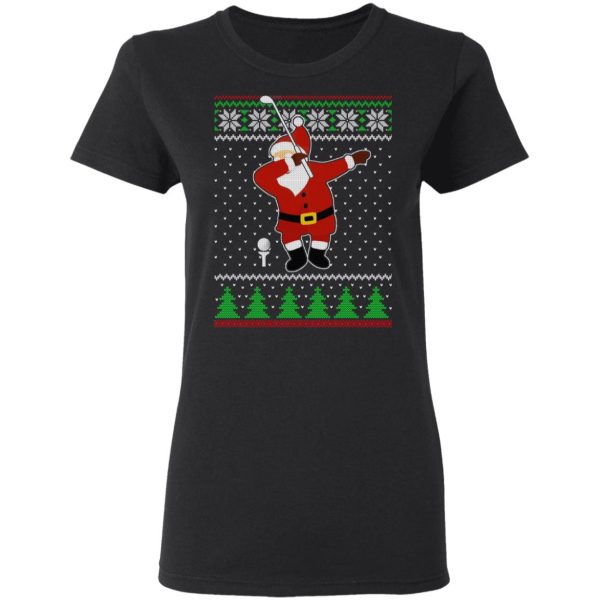 Dabbing Santa Golf Ugly Christmas T-Shirts, Hoodies, Sweater