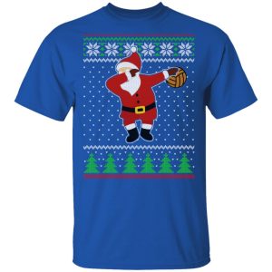 Dabbing Santa Volleyball Ugly Christmas T Shirts Hoodies Sweater 12