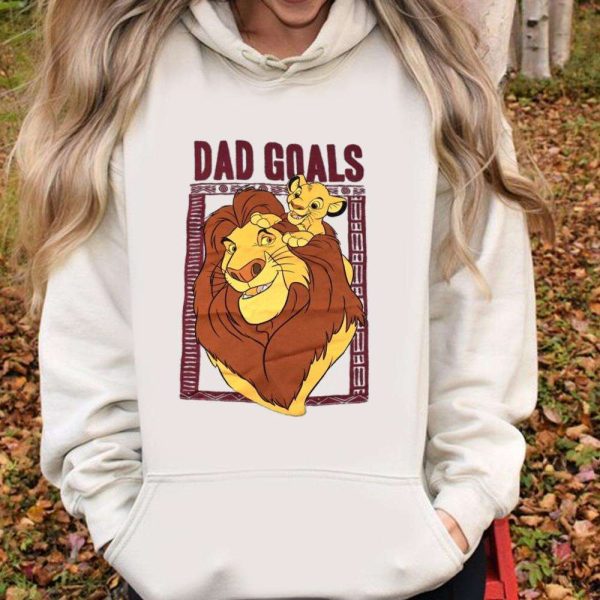 Dad Goals Lion King Mufasa Funny Disney Shirts For Dads – The Best Shirts For Dads In 2023 – Cool T-shirts