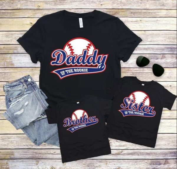 Daddy Of The Rookie Baseball Themed Shirts – The Best Shirts For Dads In 2023 – Cool T-shirts