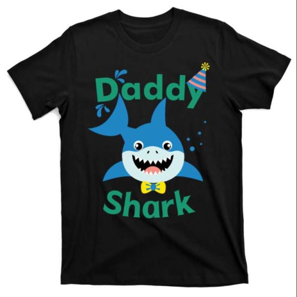 Daddy Shark Birthday Party Gift T-Shirt – The Best Shirts For Dads In 2023 – Cool T-shirts