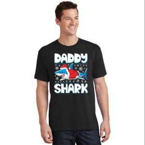 Daddy Sharkmas Shark Santa Hat Christmas Lights T-Shirt - The Best Shirts For Dads In 2023 - Cool T-shirts 1 Daddy Sharkmas Shark Santa Hat Christmas Lights T Shirt The Best Shirts For Dads In 2023 Cool T shirts 2