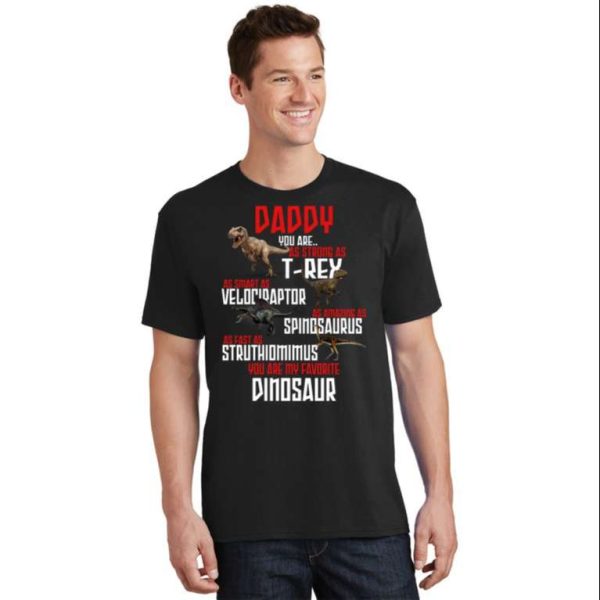 Daddy You Are As Strong As T-Rex Funny Daddysaurus T-Shirt – The Best Shirts For Dads In 2023 – Cool T-shirts