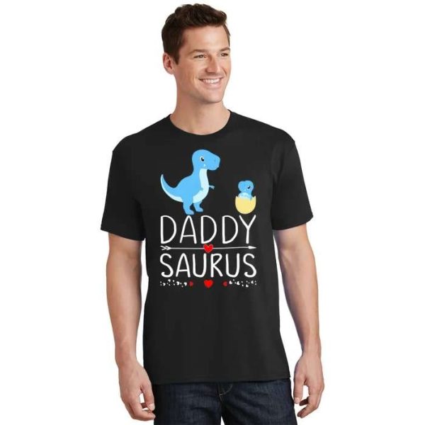 Daddysaurus Babysaurus T-Shirt – A Baby Dinosaur Was Born – The Best Shirts For Dads In 2023 – Cool T-shirts