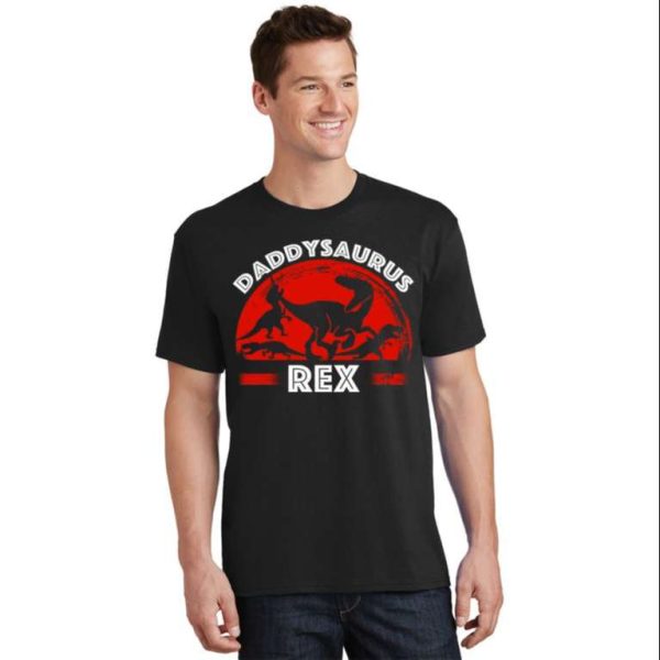 Daddysaurus Rex Cute Dad Spoof T-Shirt For Men – The Best Shirts For Dads In 2023 – Cool T-shirts