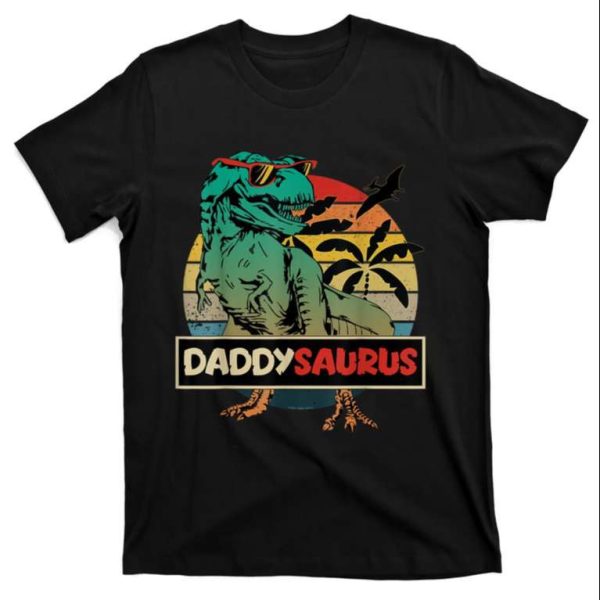 Daddysaurus T-Rex Beach Vibes Tee Shirt – The Best Shirts For Dads In 2023 – Cool T-shirts