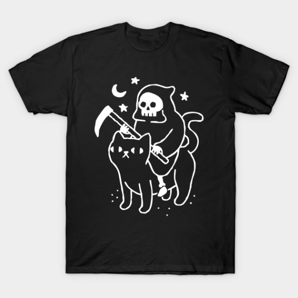 Death Rides A Black Cat T-shirt