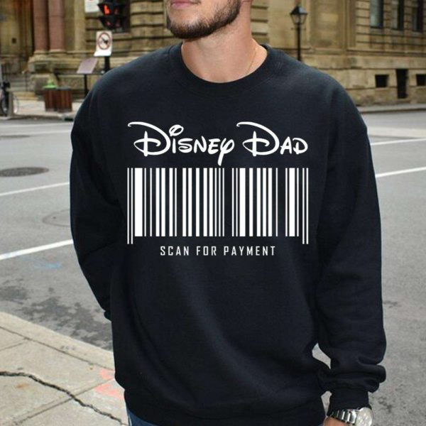 Disney Dad Scan For Payment Funny Tee Shirt – The Best Shirts For Dads In 2023 – Cool T-shirts