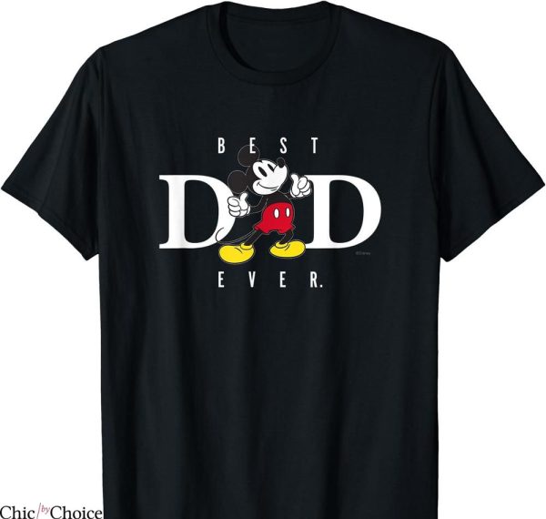 Disney Dad T-shirt Best Dad Ever Thumbs Up