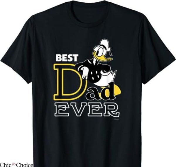 Disney Dad T-shirt Donald Duck Best Dad Ever