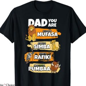 Disney Dad T-shirt The Lion King Dad You Are Word Stack