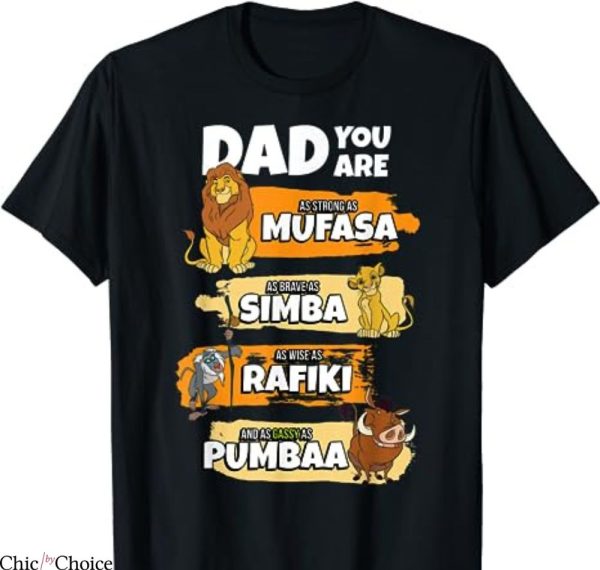 Disney Dad T-shirt The Lion King Dad You Are Word Stack