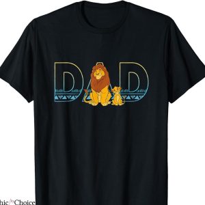 Disney Dad T-shirt The Lion King Simba And Mufasa Dad