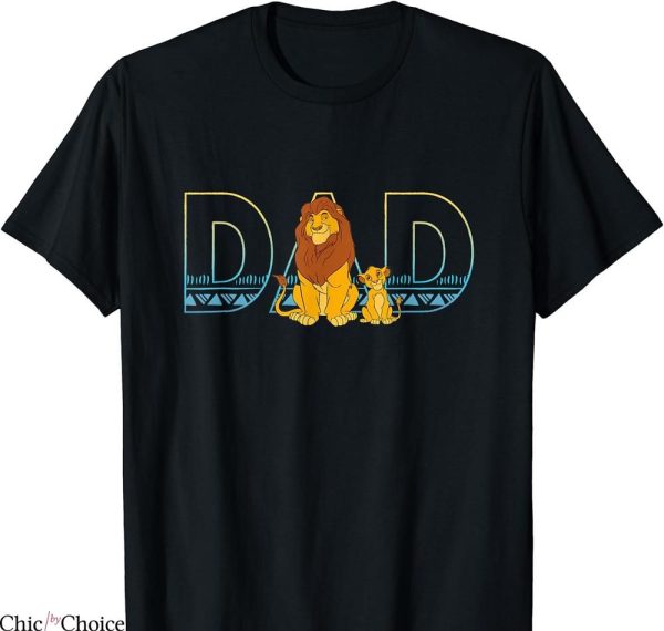 Disney Dad T-shirt The Lion King Simba And Mufasa Dad