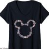 Disney Grandma T-shirt Floral Outline