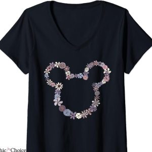 Disney Grandma T-shirt Floral Outline