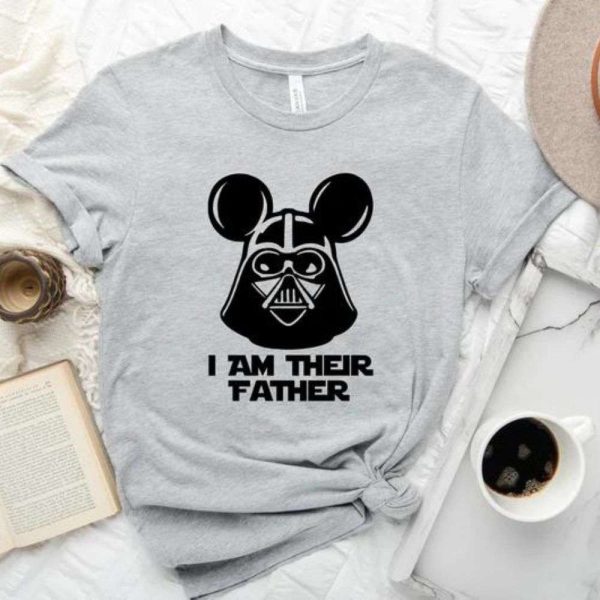Disney I Am Their Father Darth Vader Tee Shirt – The Best Shirts For Dads In 2023 – Cool T-shirts