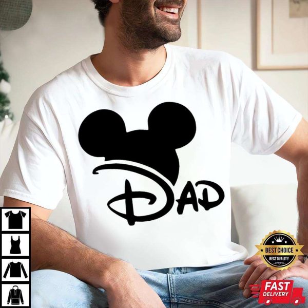Disney Mickey Head Classic Dad And Daughter Shirt – The Best Shirts For Dads In 2023 – Cool T-shirts