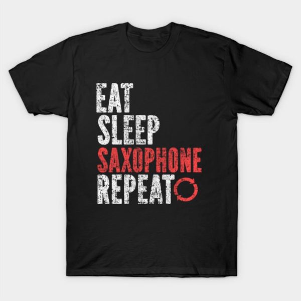 Eat sleep Saxophone repeat Halloween T-shirt