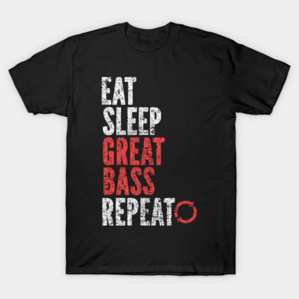 Eat sleep great bass repeat Halloween T-shirt