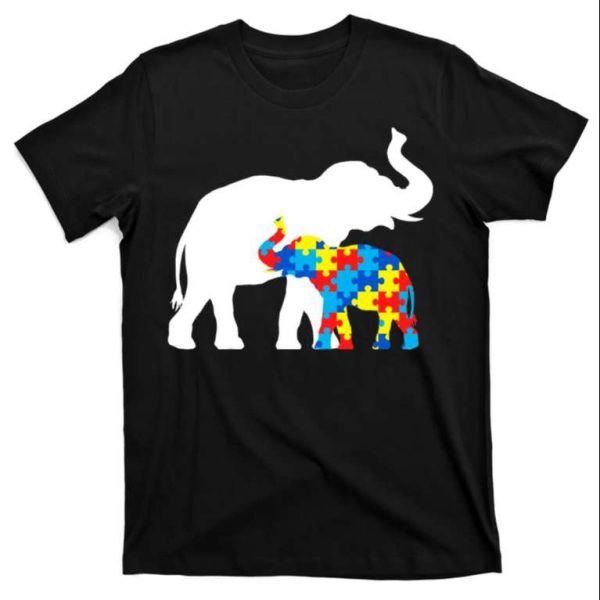 Elephant Puzzle Autism Parents Awareness T-Shirt – The Best Shirts For Dads In 2023 – Cool T-shirts