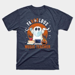 Faboolous Music Teacher Ghost Boo Funny Pun Halloween T-Shirt Faboolous Music Teacher Ghost Boo Funny Pun Halloween T-Shirt