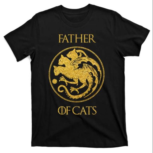 Father Of Cats Cat Daddy Funny Gift T-Shirt – The Best Shirts For Dads In 2023 – Cool T-shirts