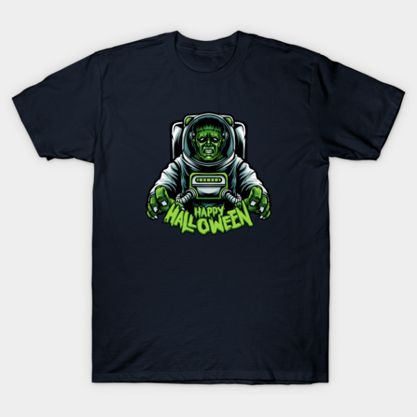 Frankenstein Astronaut Happy Halloween T-shirt