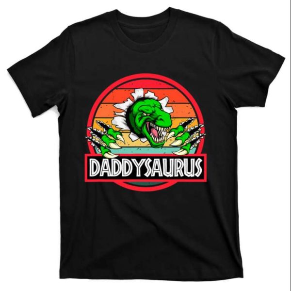 Funny Daddysaurus Dinosaur T-Shirt – A Perfect Father’s Day Gift Idea – The Best Shirts For Dads In 2023 – Cool T-shirts