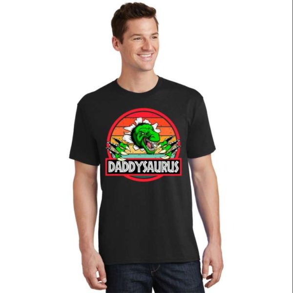 Funny Daddysaurus Dinosaur T-Shirt – A Perfect Father’s Day Gift Idea – The Best Shirts For Dads In 2023 – Cool T-shirts