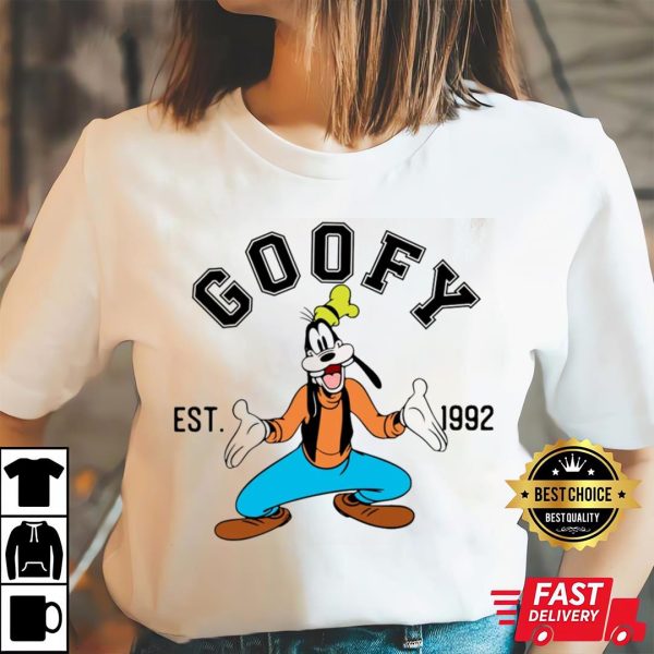 Goofy Est 1992 Character Funny Disney Shirts For Dads – The Best Shirts For Dads In 2023 – Cool T-shirts