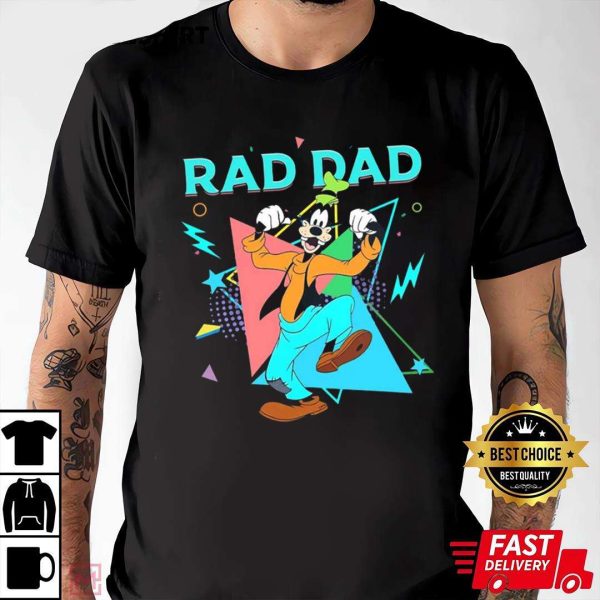 Goofy Rad Dad Shirt – Disney Fathers Day Tee – The Best Shirts For Dads In 2023 – Cool T-shirts