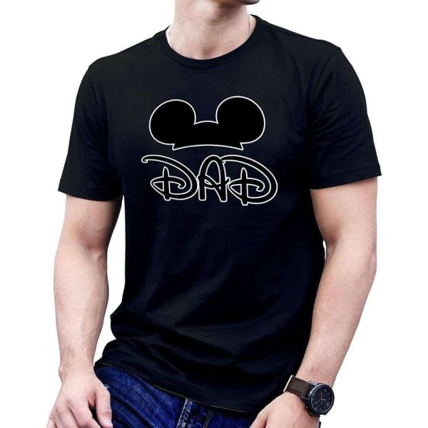 Graphic Cartoon Mouse Ears Disney Dad T-Shirts – The Best Shirts For Dads In 2023 – Cool T-shirts
