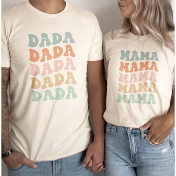 Groovy Graphic Mama And Dada Shirt – The Best Shirts For Dads In 2023 – Cool T-shirts