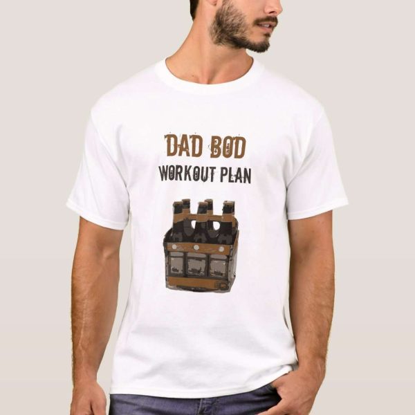 Grunge Dad Bod Workout Plan Beer Bottles Humor Tee Shirt – The Best Shirts For Dads In 2023 – Cool T-shirts