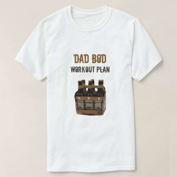 Grunge Dad Bod Workout Plan Beer Bottles Humor Tee Shirt – The Best Shirts For Dads In 2023 – Cool T-shirts