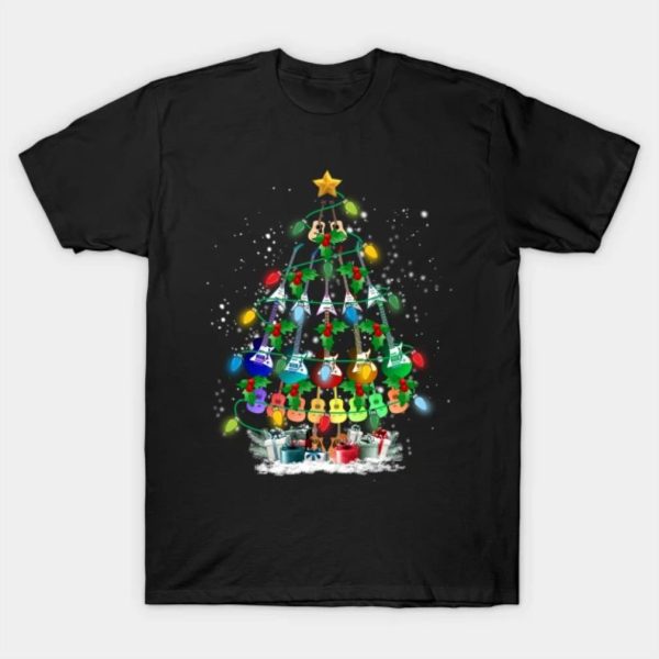 Guitar Christmas tree Merry Christmas 2022 T-shirt