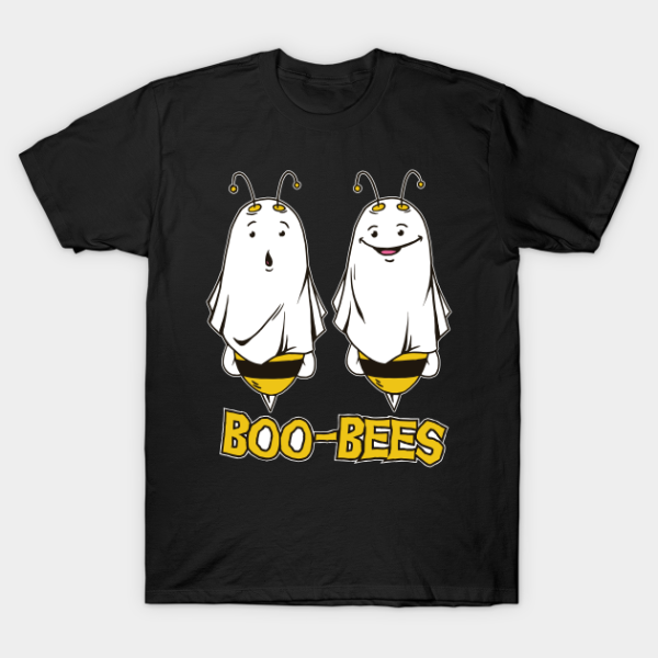 Halloween Boo Bees Ghost Matching Couples T-shirt