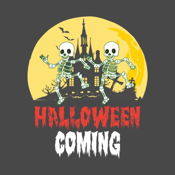 Halloween Coming Skeleton T-shirt