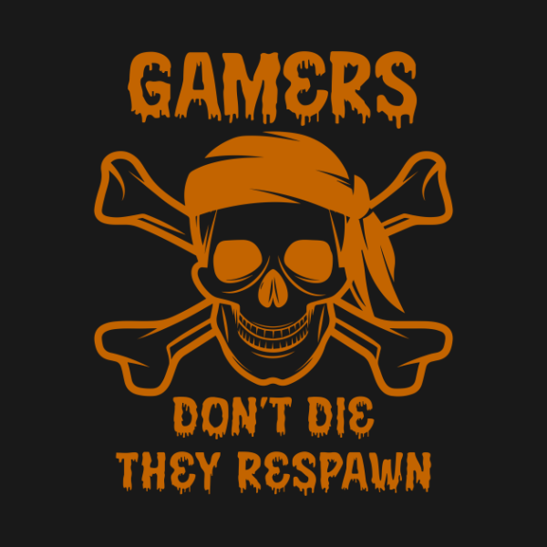 Halloween Gamers Don’t Die They Respawn T-Shirt