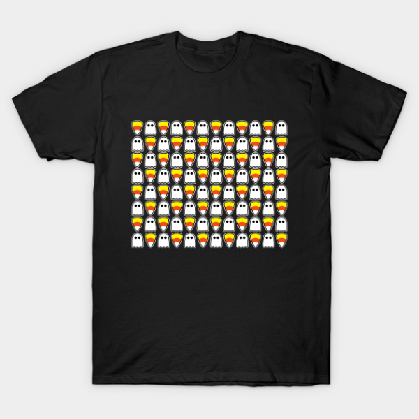 Halloween Ghosts And Candy Corn T-Shirt