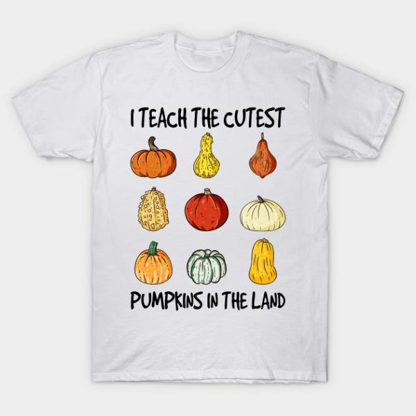 Halloween I teach the cutest pumpkins in the land t-shirt