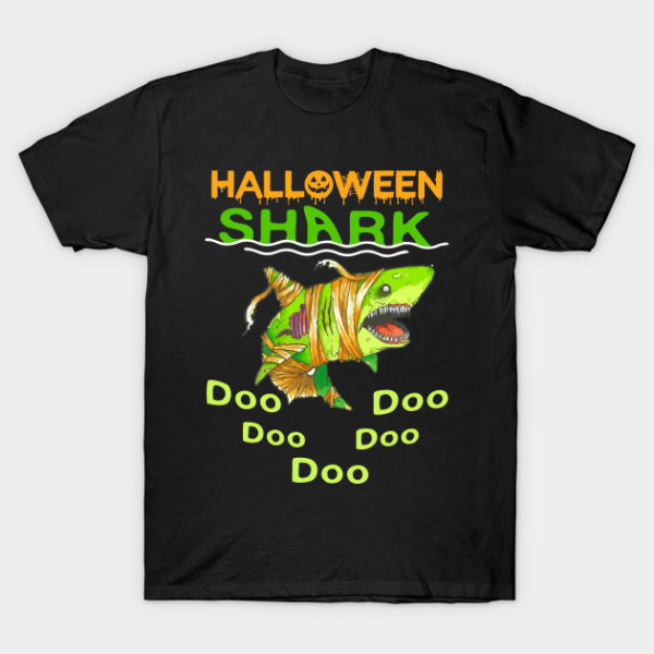 Halloween Shark Doo Doo funny T-shirt