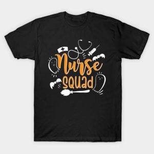 Halloween Women Nurse squad Halloween costume t-shirt Halloween Women Nurse squad Halloween costume t-shirt